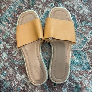 Universal Thread Mustard Slide Sandals